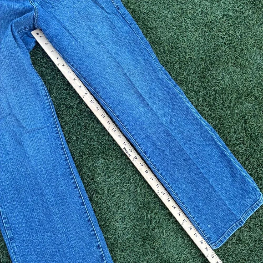 Vintage Y2K 90s Jag Jeans Size 8 30x32 Blue Straight Leg Stretch Denim Faded